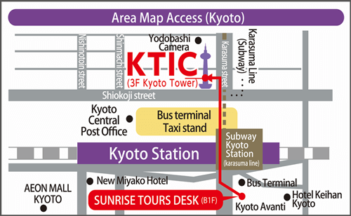 map of jtb Travel Center